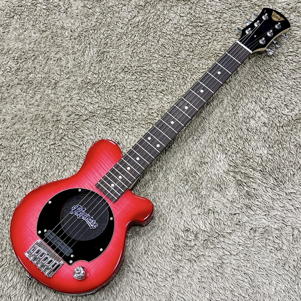 最終値下げ【美品】PIGNOSE　ミニギター　PCG200-FM　ソフトケース Pignose / PGG-200V STBR Stained Brown ピグノーズ ミニギター
