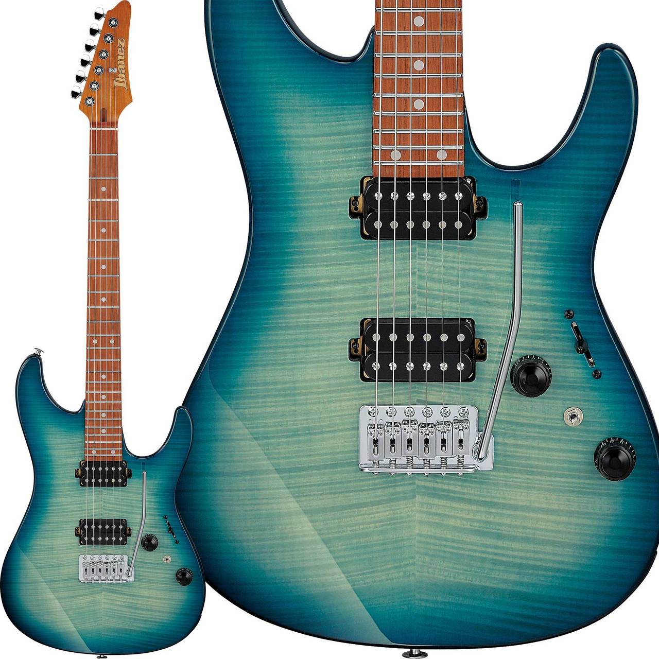 Ibanez AZ24S1F TXB (Transparent Turquoise Burst) エレキギター