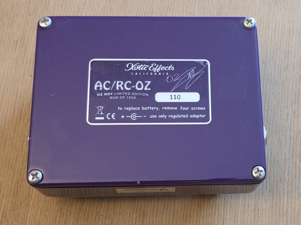 【24時間以内発送】 Xotic AC/RC oz noy Xotic AC/RC-OZ Oz Noy Limited Edition Effects Pedal（中古
