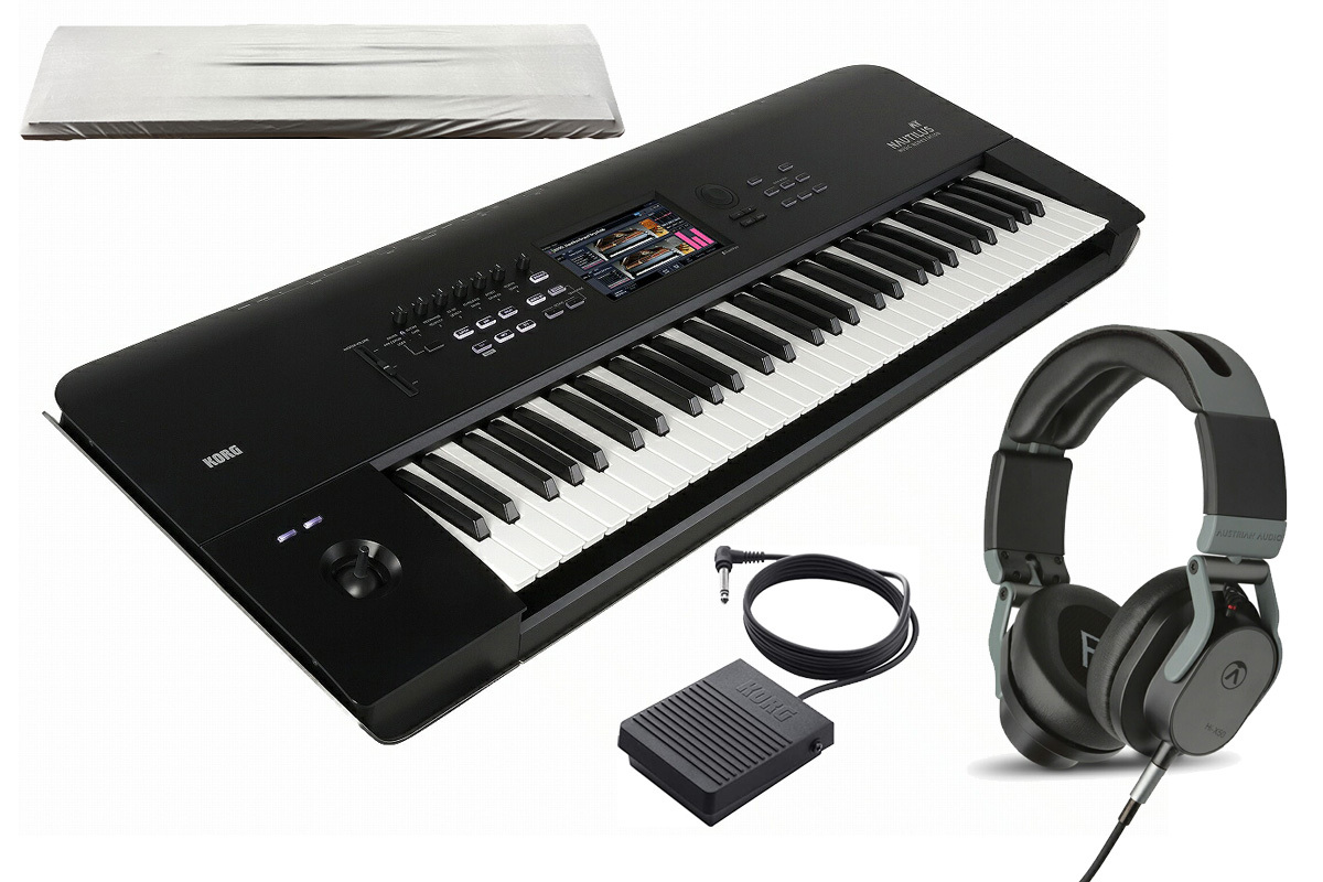 KORG NAUTILUS-61 AT [純正フットペダル PS-3 ＆ スタジオ・モニター・ヘッドフォン Hi-X50 セット！]【WEBSHOP