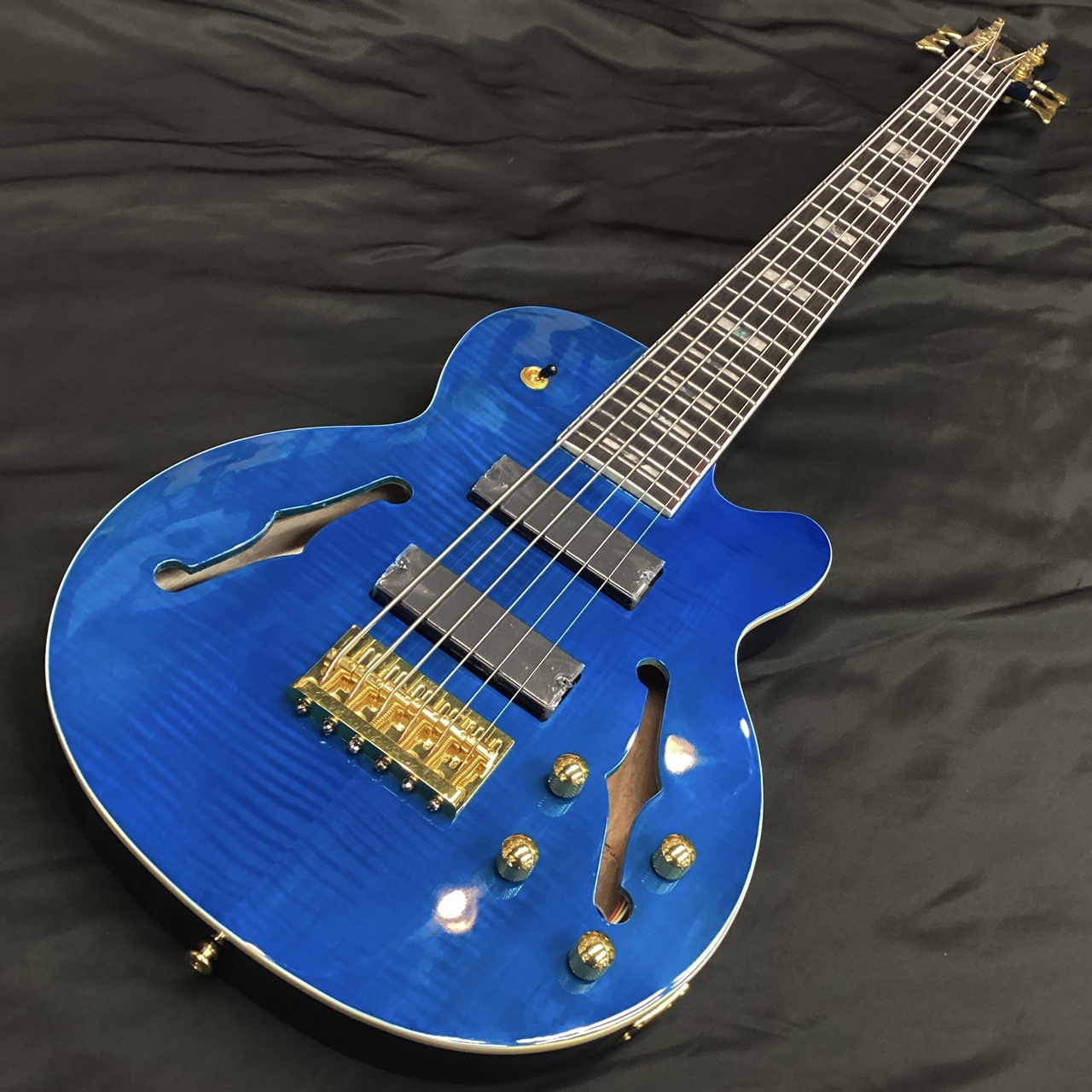 Katamalazoo 6-String Semi-acoustic Bass/Blue (6弦ベース アクティヴ