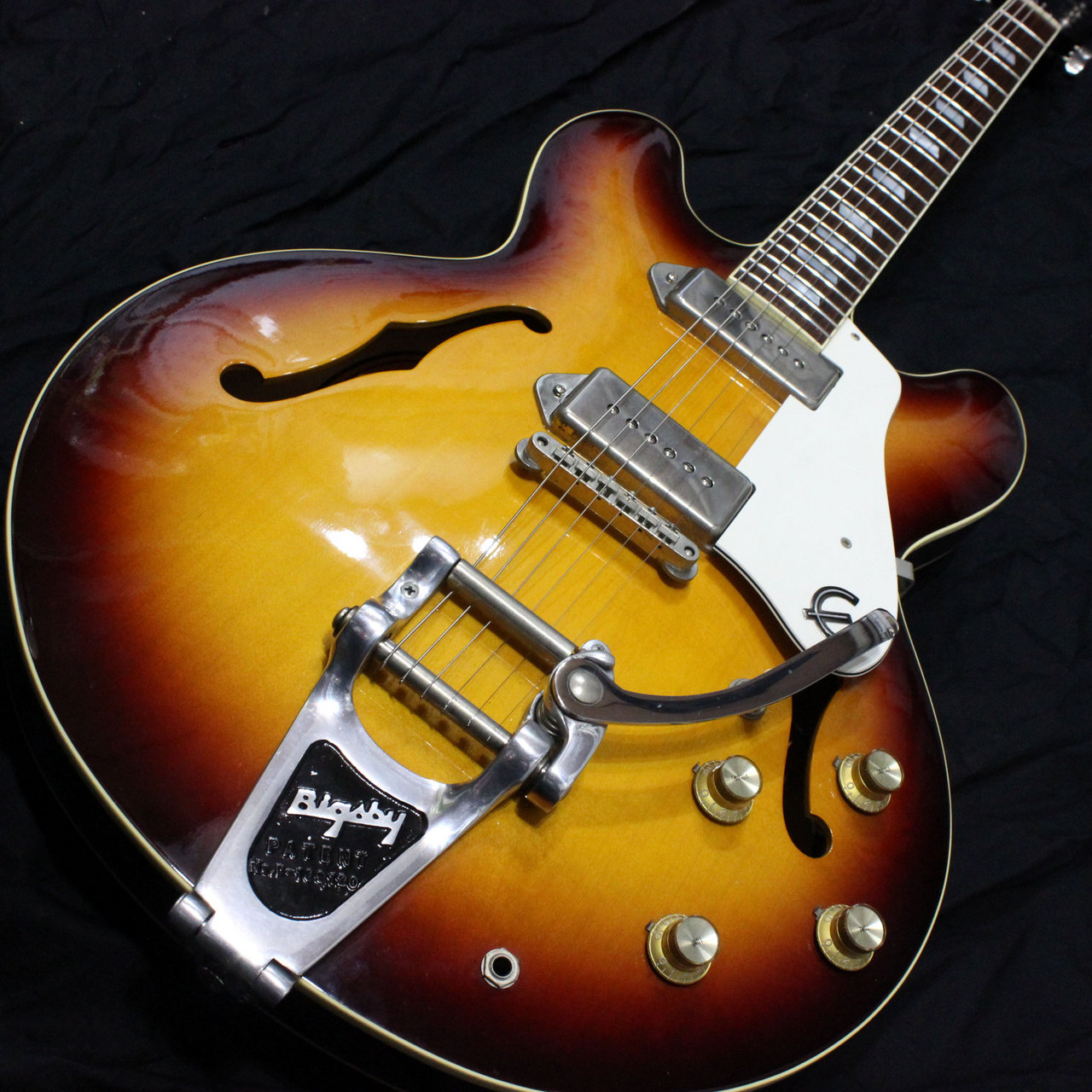 【販促激安】☆Epiphone Casino エピフォン カジノ 日本製 オレンジラベル レフトハンド レフティ 左利き LEFTY LEFT HAND ジョン・レノン 寺田器☆ エピフォン