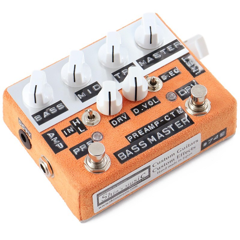 Shin's Music Bass Master Preamp [BMP-1] w/2SW (Orange Suede)（新品 