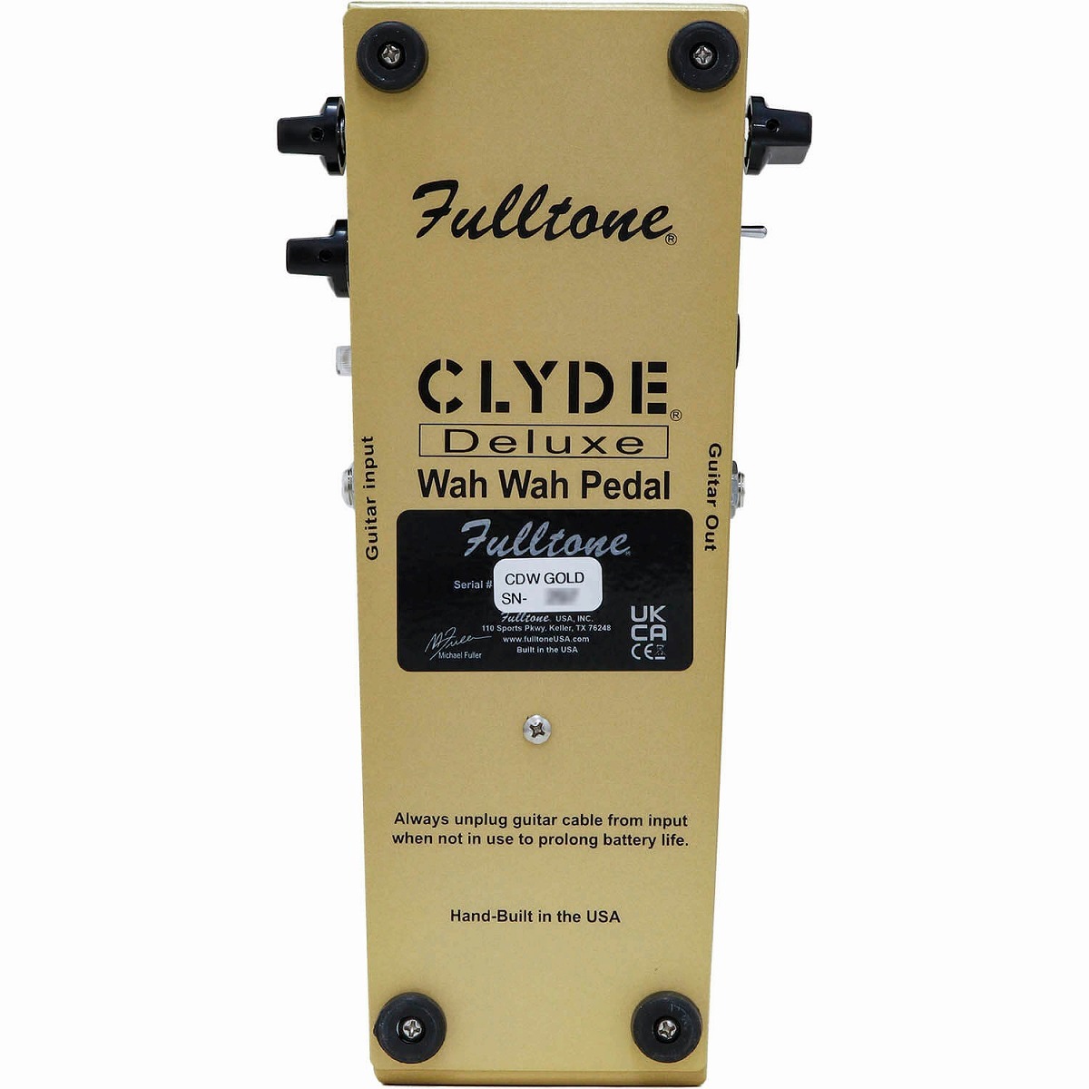 週末限定値下げFulltone Clyde Standard ワウペダル Fulltone CLYDE Deluxe Wah LTD GOLD【御茶ノ水本店】（新品/送料無料