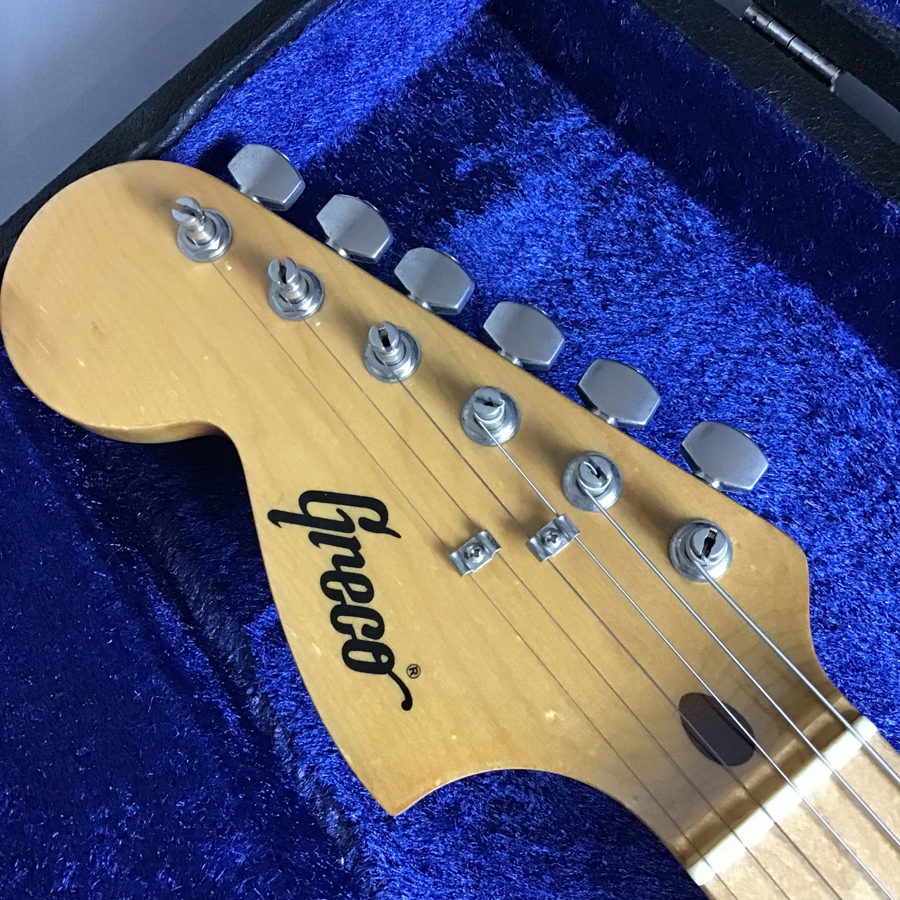 Greco 70s グレコ ストラトモデル レフティー ハードテイル 右用に変更 Greco 70s グレコ ストラトモデル レフティー ハードテイル 右用