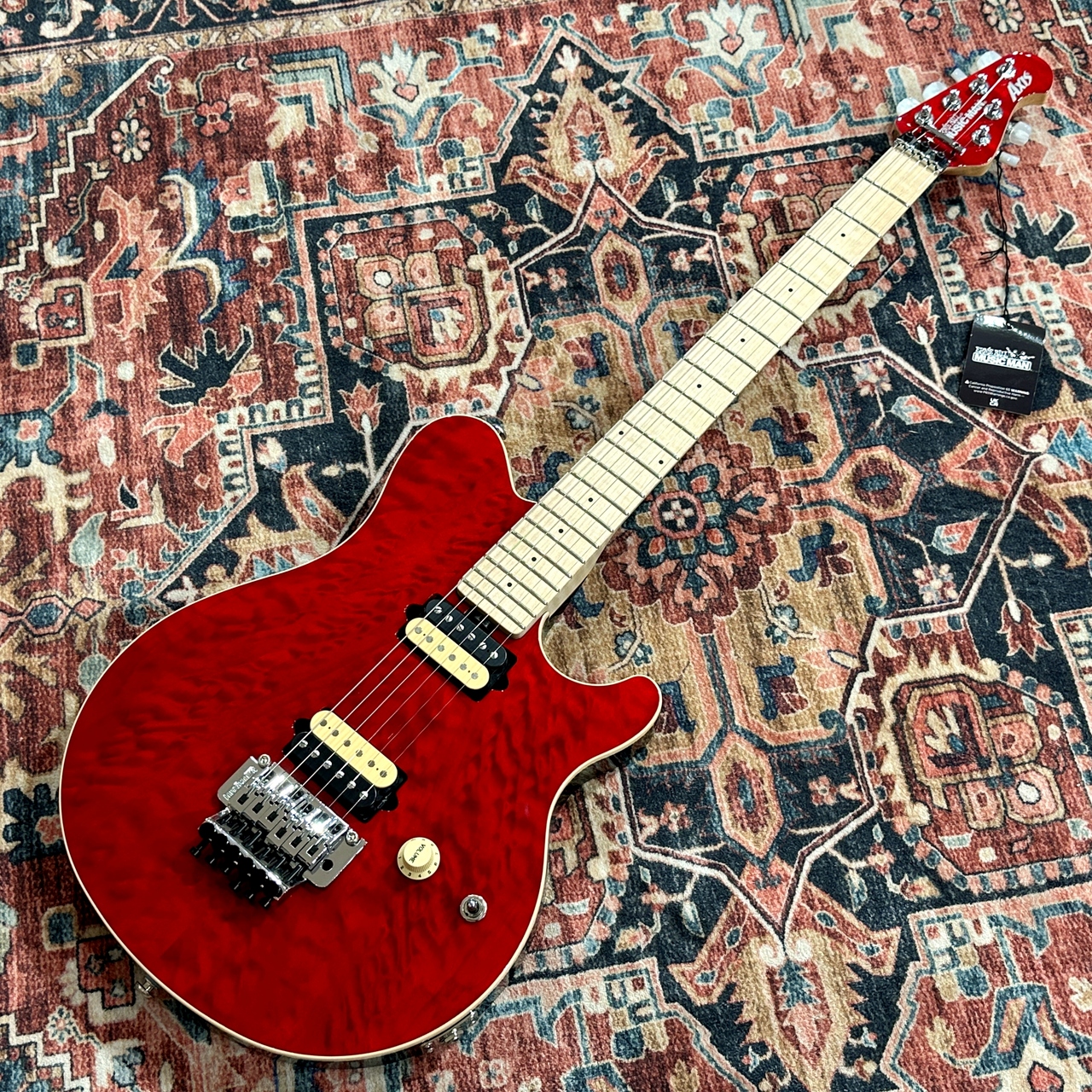 MUSIC MAN Axis KID Limited Trans Red Quilt Mutching Head