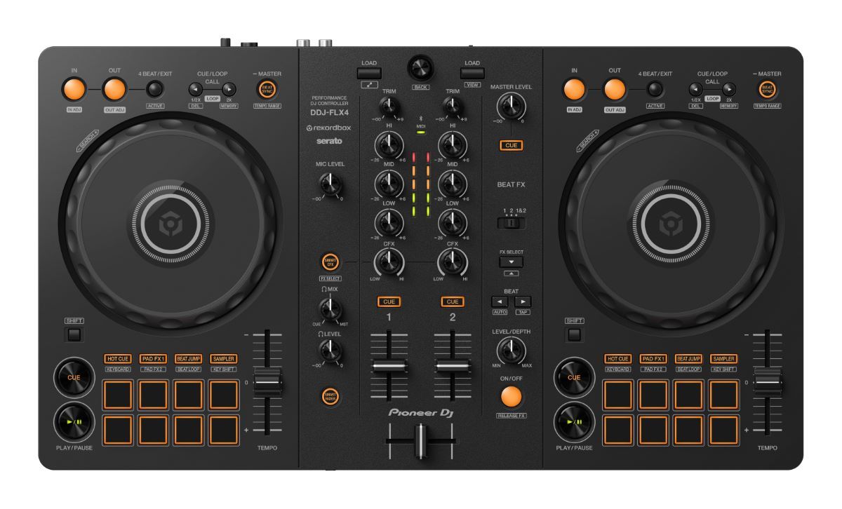 Pioneer DDJ-FLX4 DJコントローラー [ rekordbox/Serato DJ Lite]対応