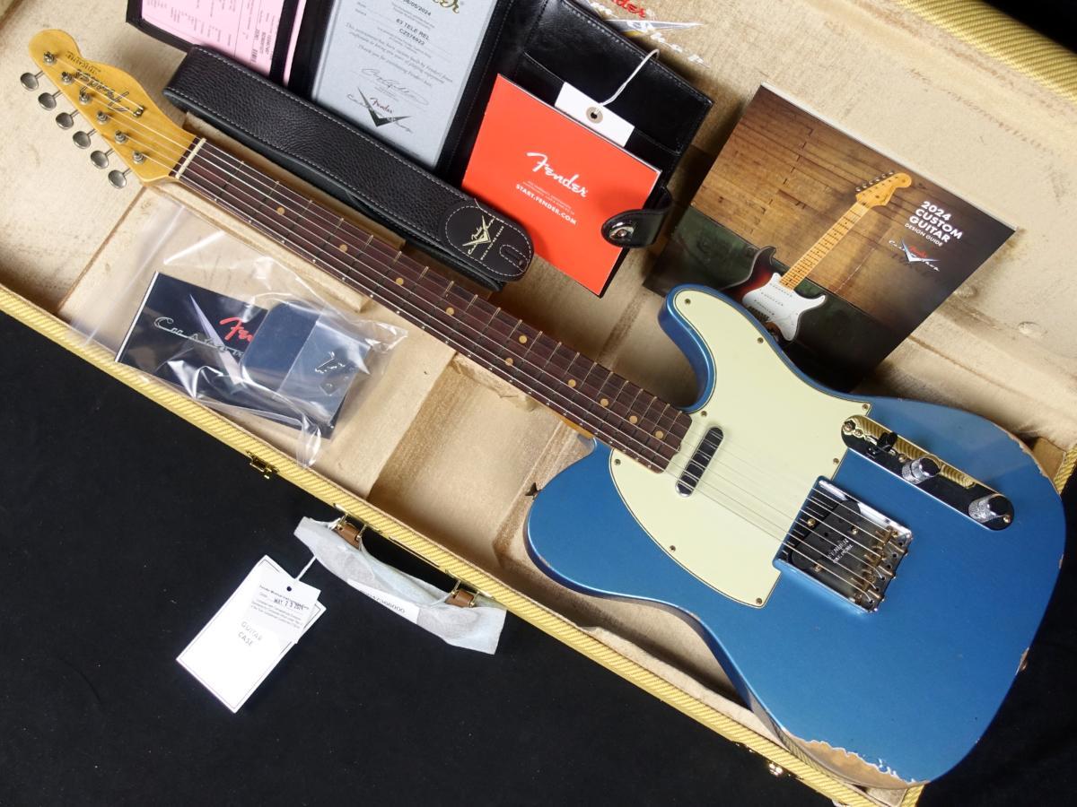 Fender Custom Shop 1963 Telecaster Relic Aged Lake Placid Blue