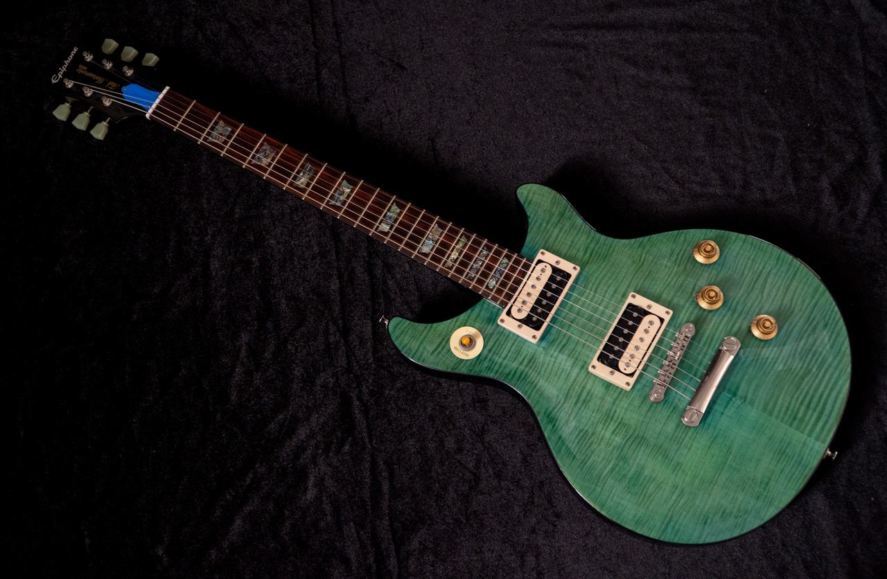 Epiphone Tak Matsumoto DC Standard Plus Top Aqua Blue 2013 3.62kg