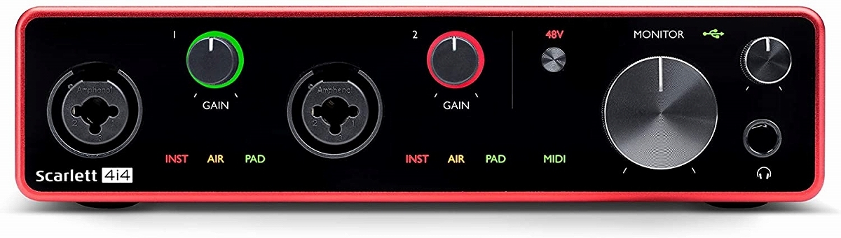 Focusrite Scarlett 4i4 G3 USB 2.0 Type C オーディオ・インターフェース 【WEBSHOP】（新品/送料無料）【楽器検索デジマート】