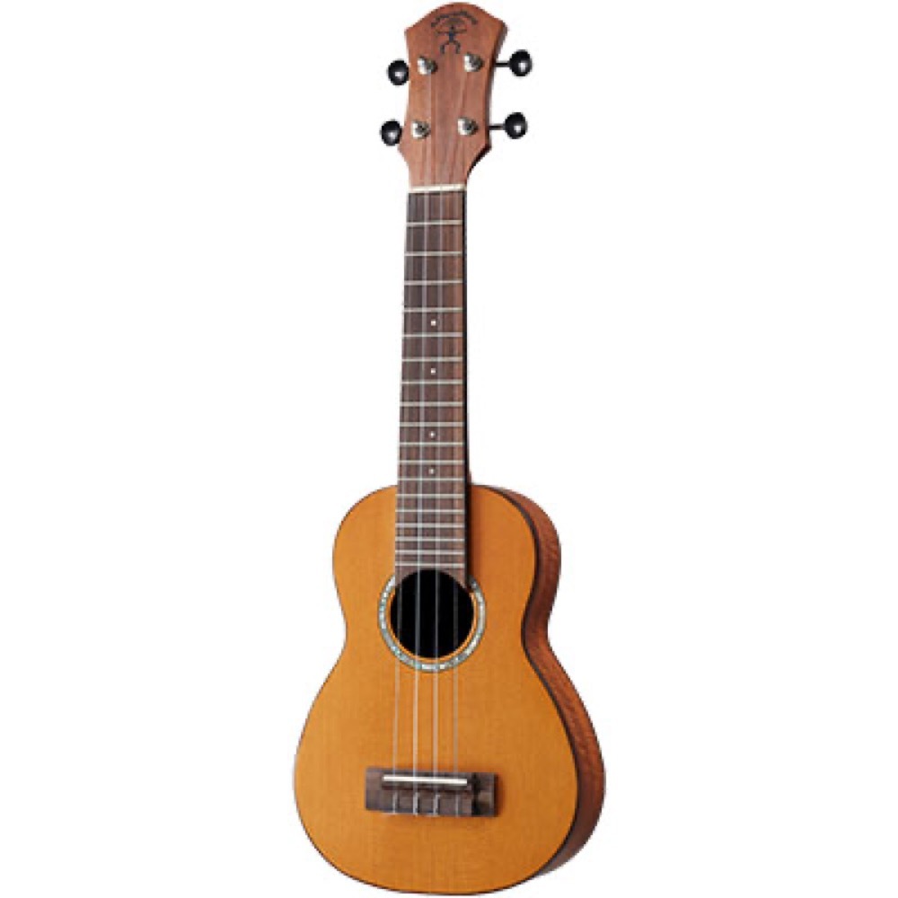 aNueNue aNN-S4E PU付き Solid Cedar Top ソプラノウクレレ シダー単板トップ Acacia(Taiwan Koa)バック＆サイド