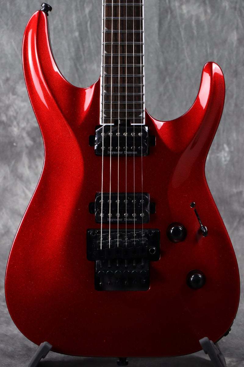 ▫ エド・メル 「レッド・ロック・バレー」 シルクスクリーン サインあり Jackson Pro Plus Series Soloist SLA2 Ebony Fingerboard Red Crystal