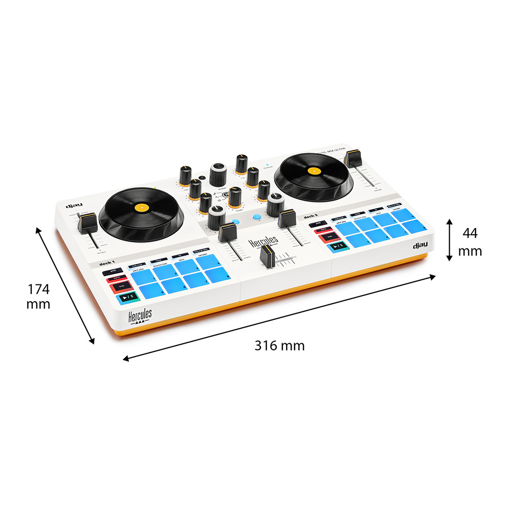 限定 HERCULES DJCONTROL MIX DJ機器 DJコントローラー HERCULES 【最安SALE】 DJCONTROL MIX 【djay対応DJ