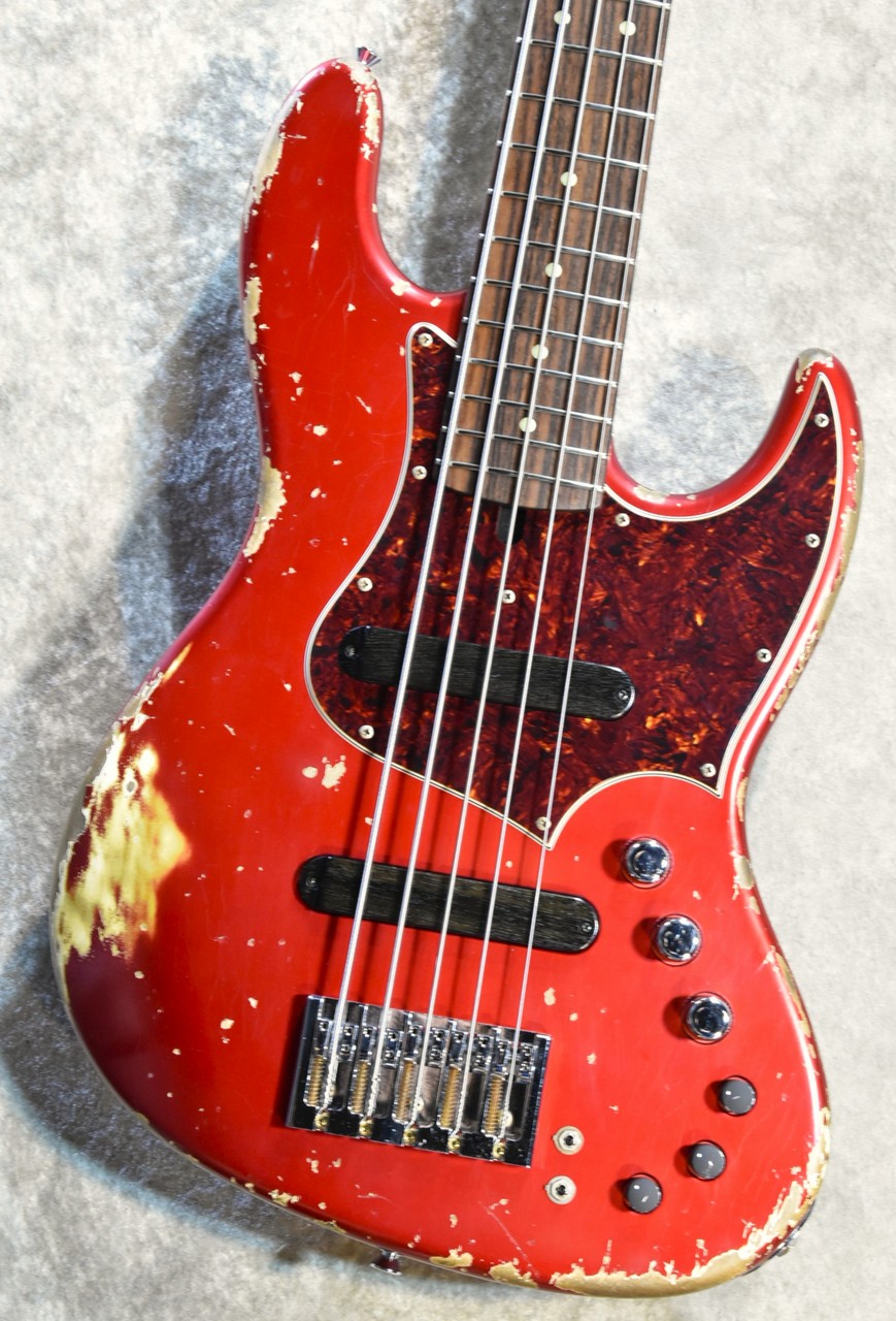 Xotic XJ-1T 5st Heavy Aged-Alder Body -Dark Candy apple red