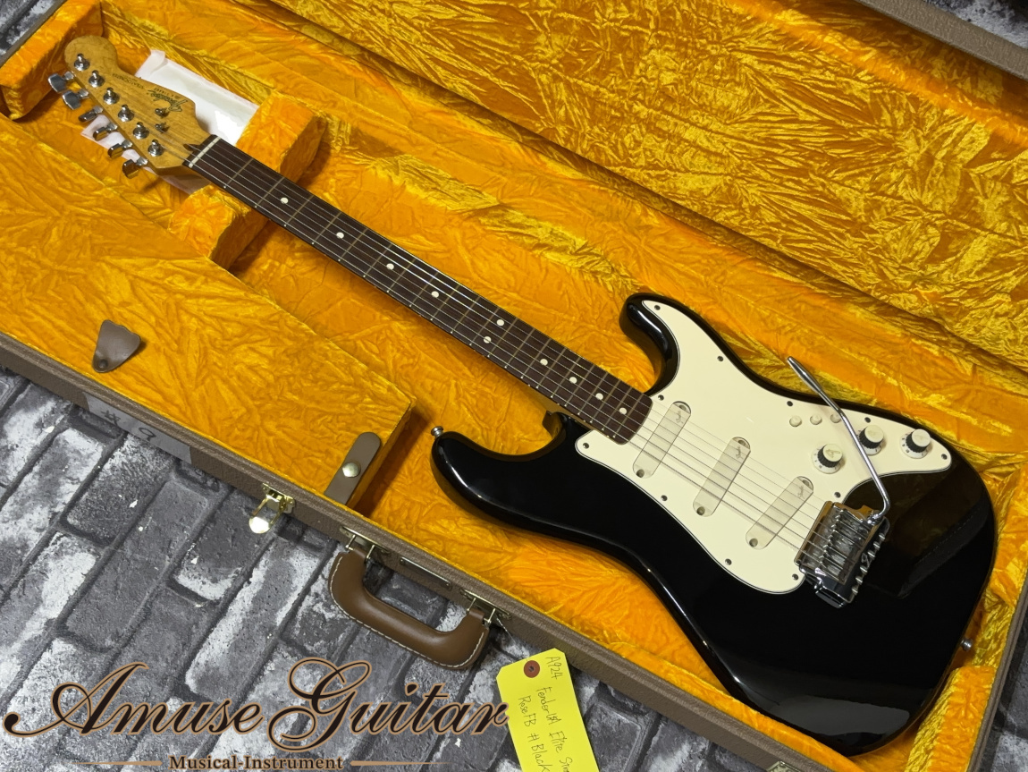 Fender USA Elite Stratocaster Rosewood FB # Black 1983年製w/Fender