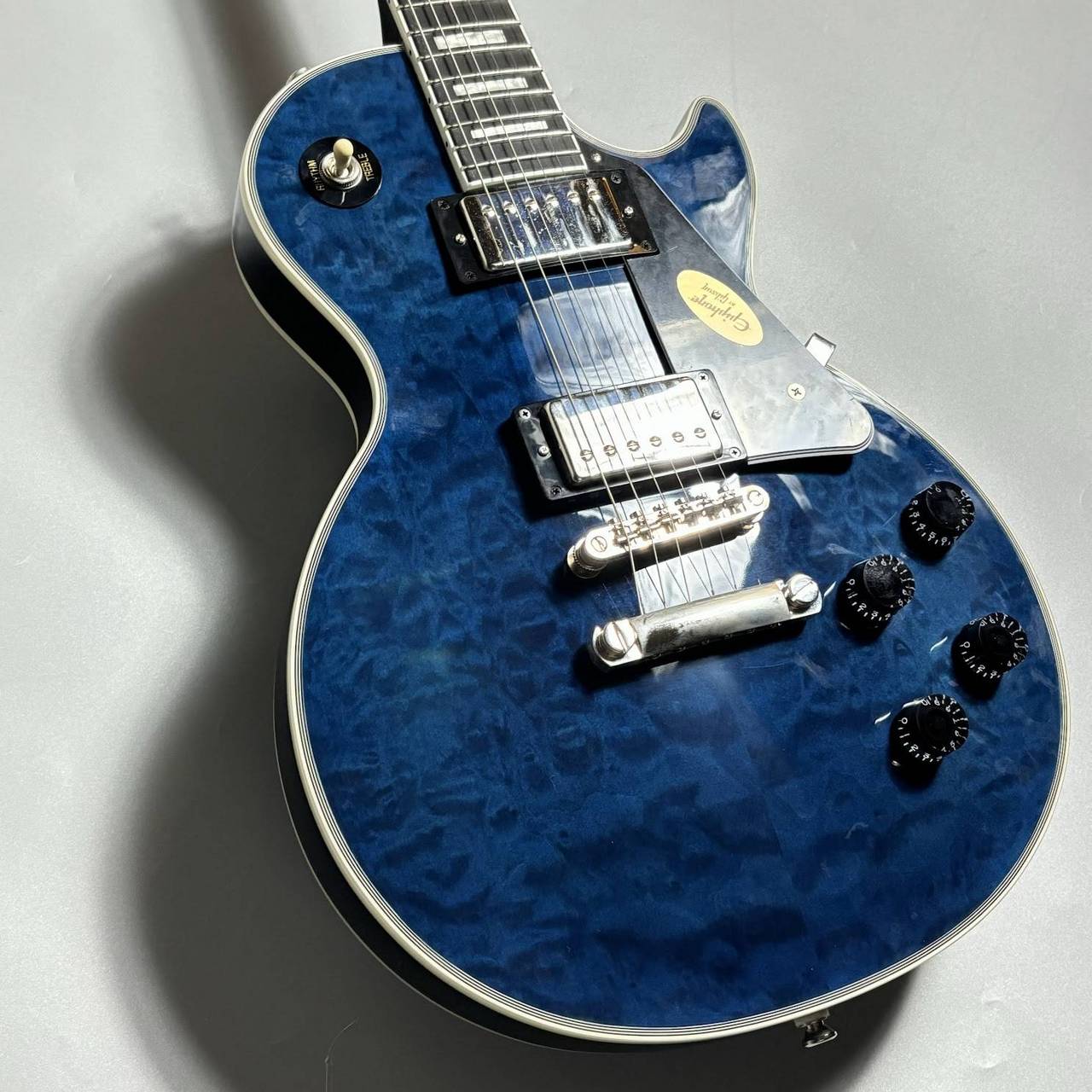 Epiphone Les Paul Custom Quilt Viper Blue (バイパーブルー) エレキ