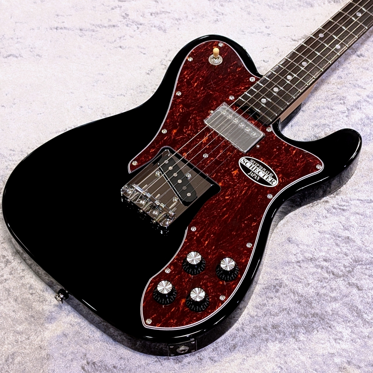 SCHECTER OL-PT-CTM / BLK【3.66kg】【黒べっ甲テレカス!】（新品/送料