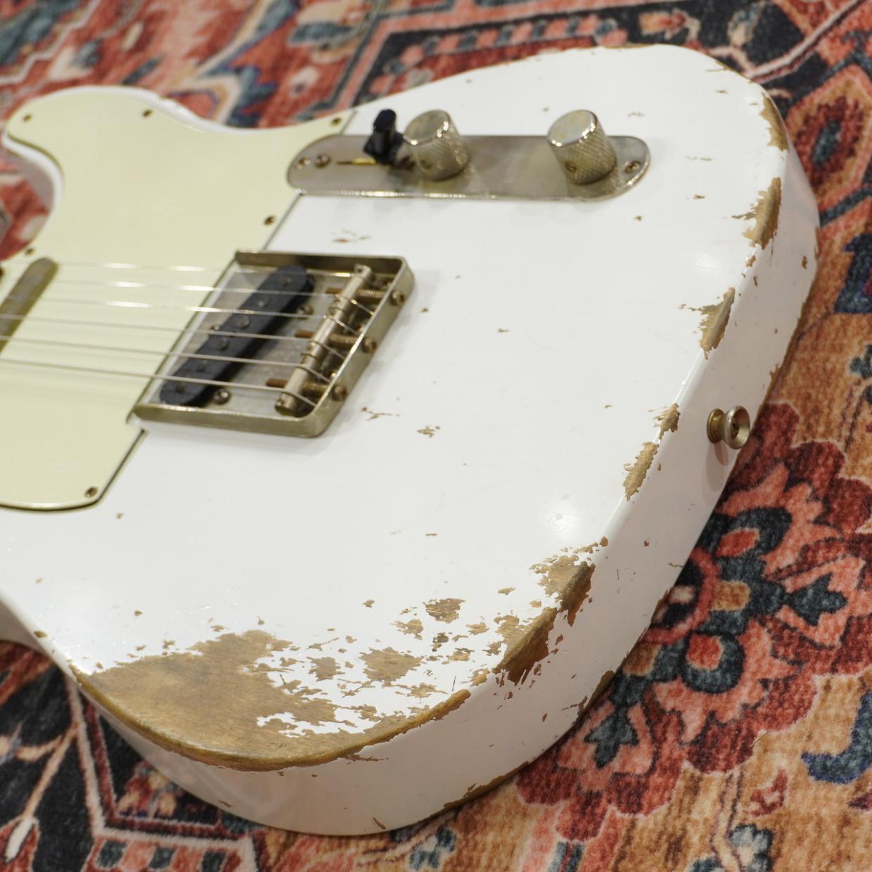 Xotic XTC-1 Olympic White Heavy Aged Alder w/Roasted Flame Maple