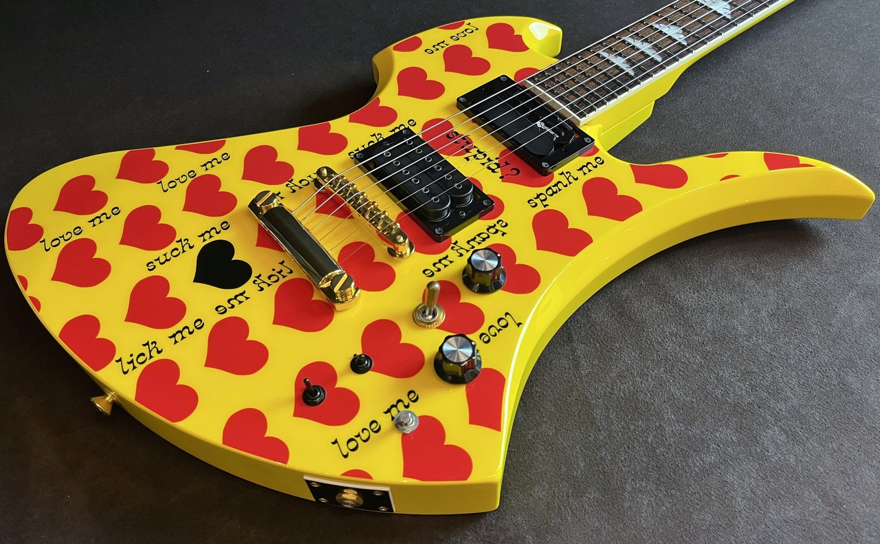 [8/31削除][傷汚れ極少]イエローハート　hide MG145S Yahoo!オークション - BURNY MG-145S/Yellow Heart/1990s～2000s