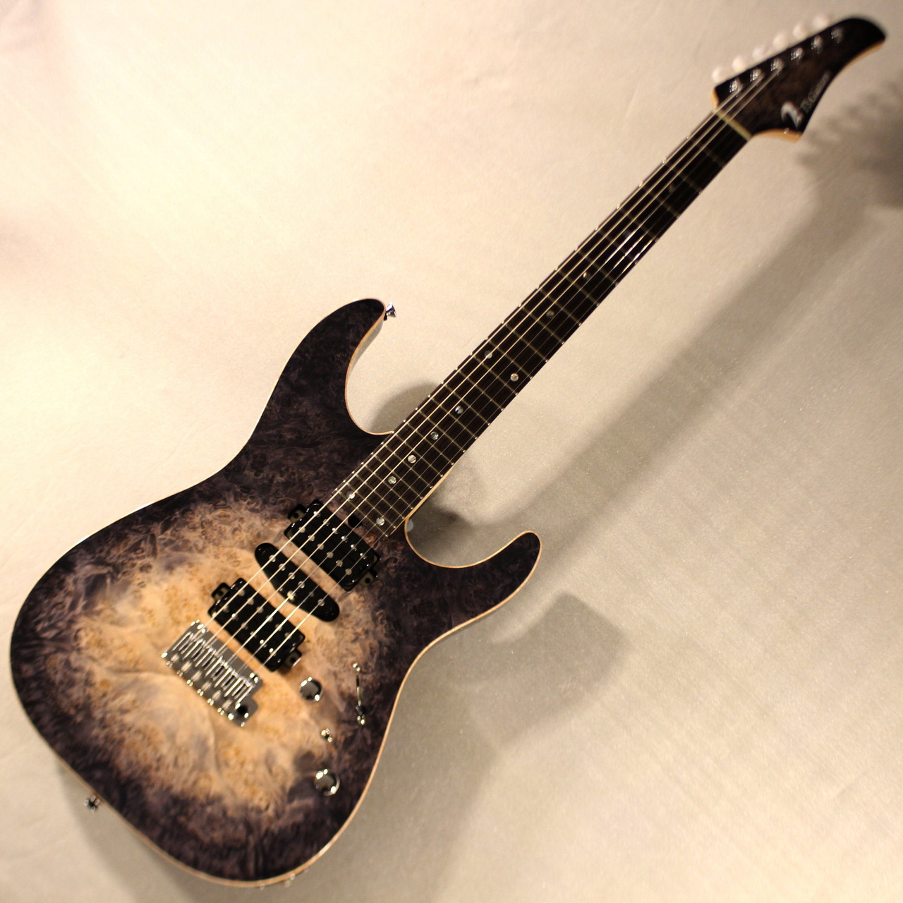 T's Guitars DST Pro-24 /5A Burl Maple / Ash 2P/ Natural to Black