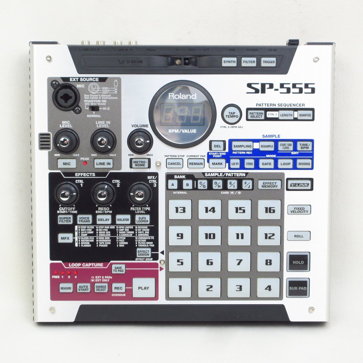 Roland SP-555 サンプラーSPシリーズのフラッグシップ・モデル 【横浜
