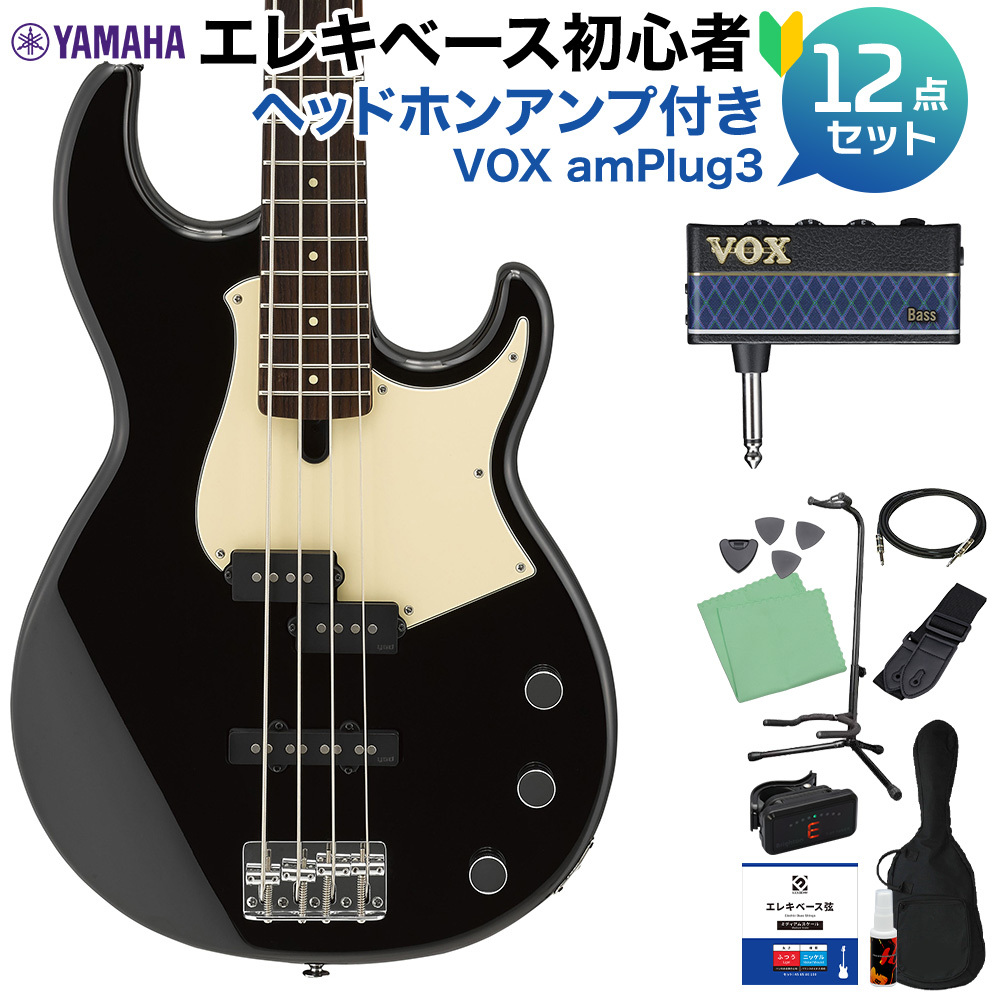 YAMAHA BB434 BL (ブラック) ベース 初心者12点セット 【ヘッドホン