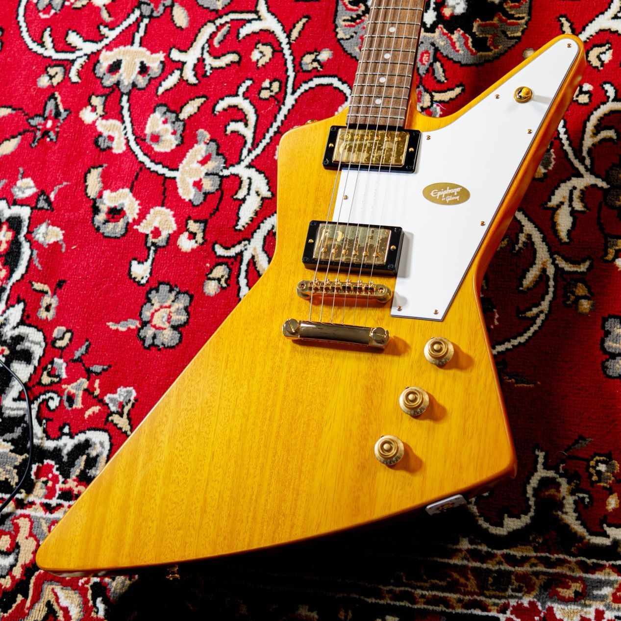 Epiphone Korina Explorer Aged Natural（新品/送料無料）【楽器検索