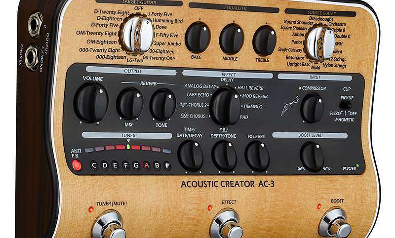 ZOOM AC-3 Acoustic Creator アコースティックギター用 プリアンプ