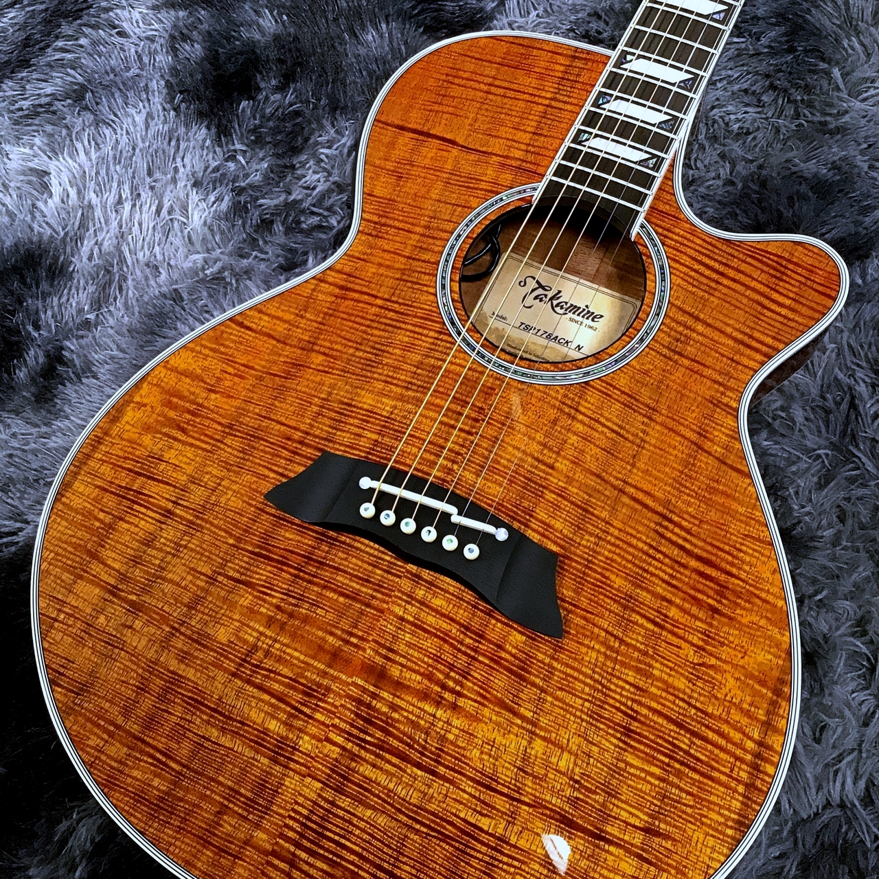 超美品 Takamine 100シリーズ(？)TS 型番不明 PA付きエレアコ Takamine / 100 Thinline TSP178ACK N Natural 高峰楽器製作所