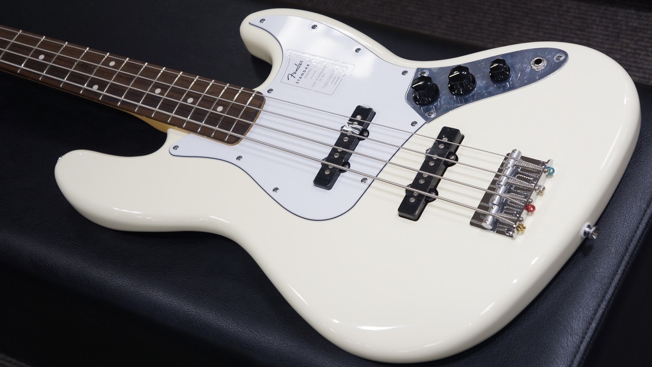 Fender Standard Jazz Bass Laurel Fingerboard White Pickguard