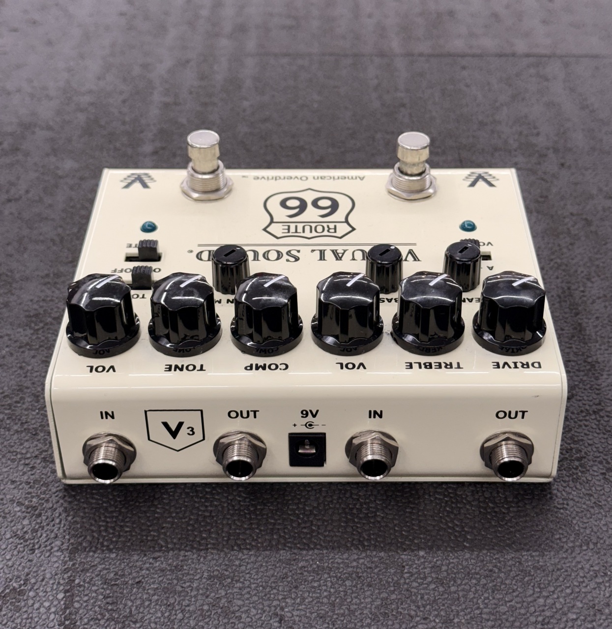 visual sound route66 オーバードライブ　コンプレッサー Visual Sound Route 66 Overdrive/Compression Pedal | Sweetwater