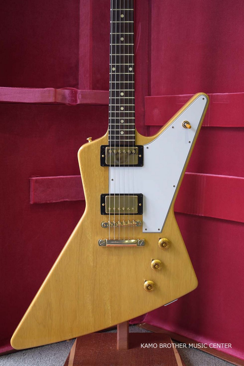 Gibson Custom Shop 1958 Korina Explorer Reissue VOS Natural -White