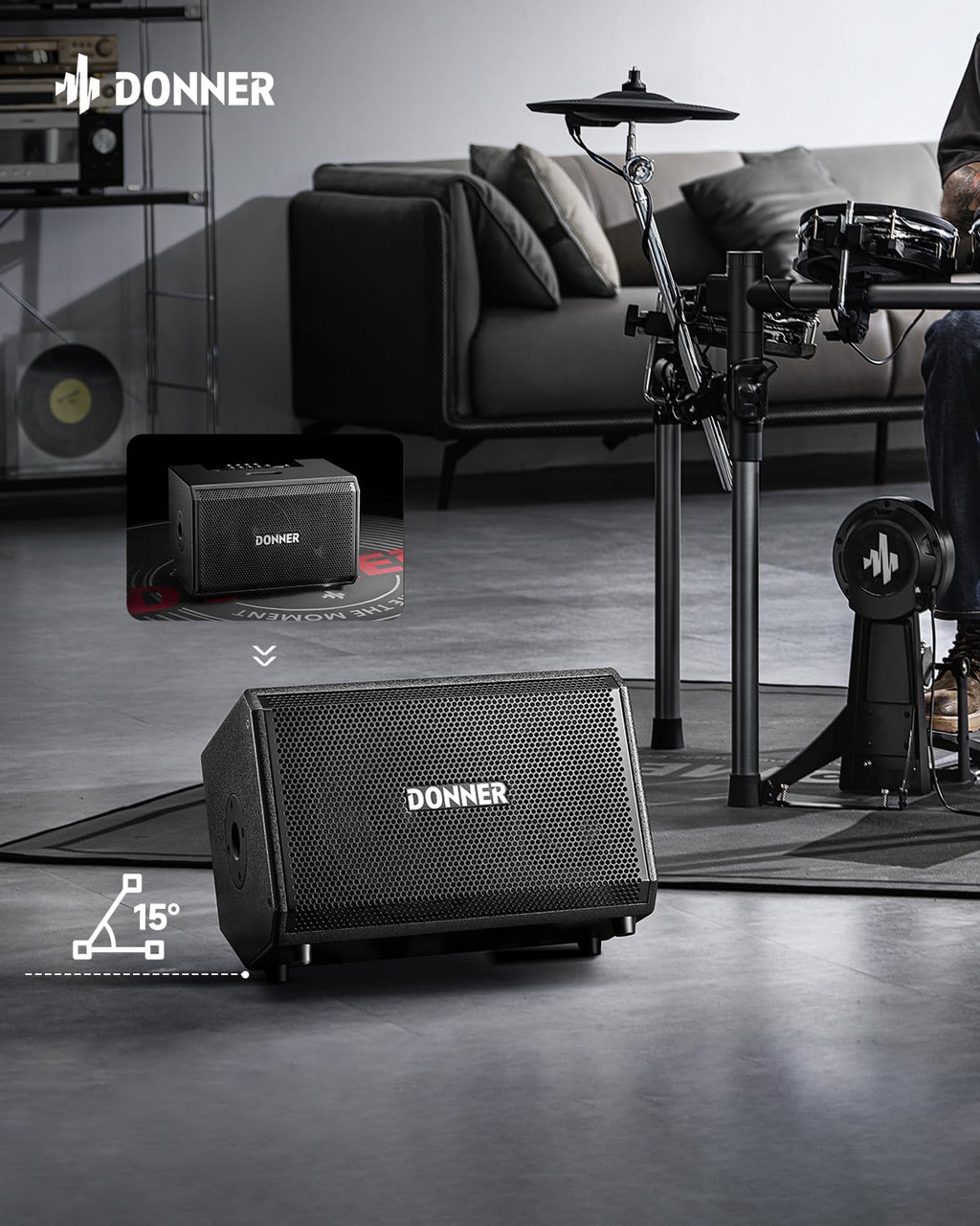 DONNER DDA-1000 ペア + MG10XU + ワイヤレスマイク 【50～100人程度