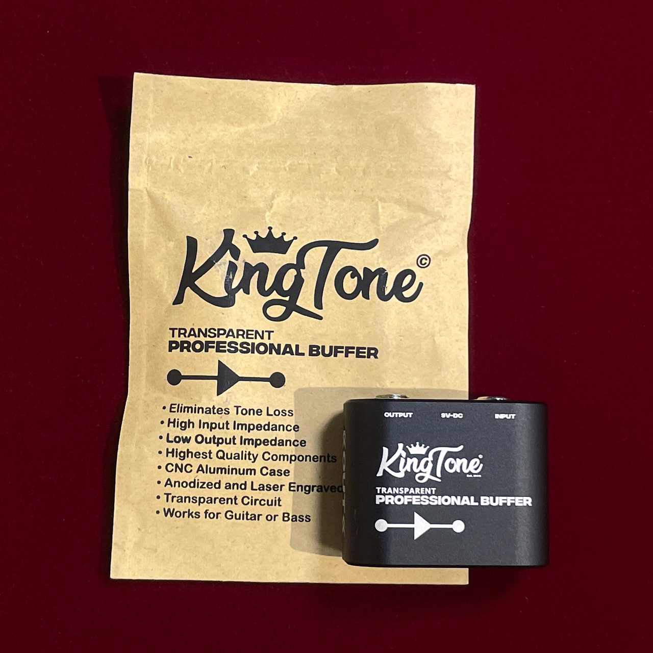 KING TONE GUITAR Buffer 【高品位な小型バッファペダル】（新品特価