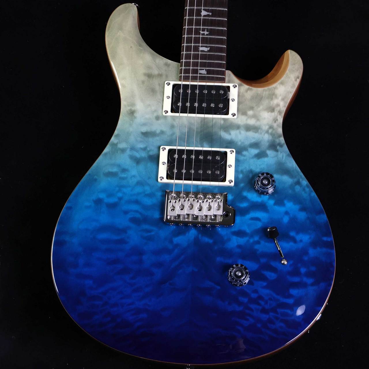 PRS Custom SE ブルー SE Custom 24-08 Electric Guitar, Quilted Maple (Limited