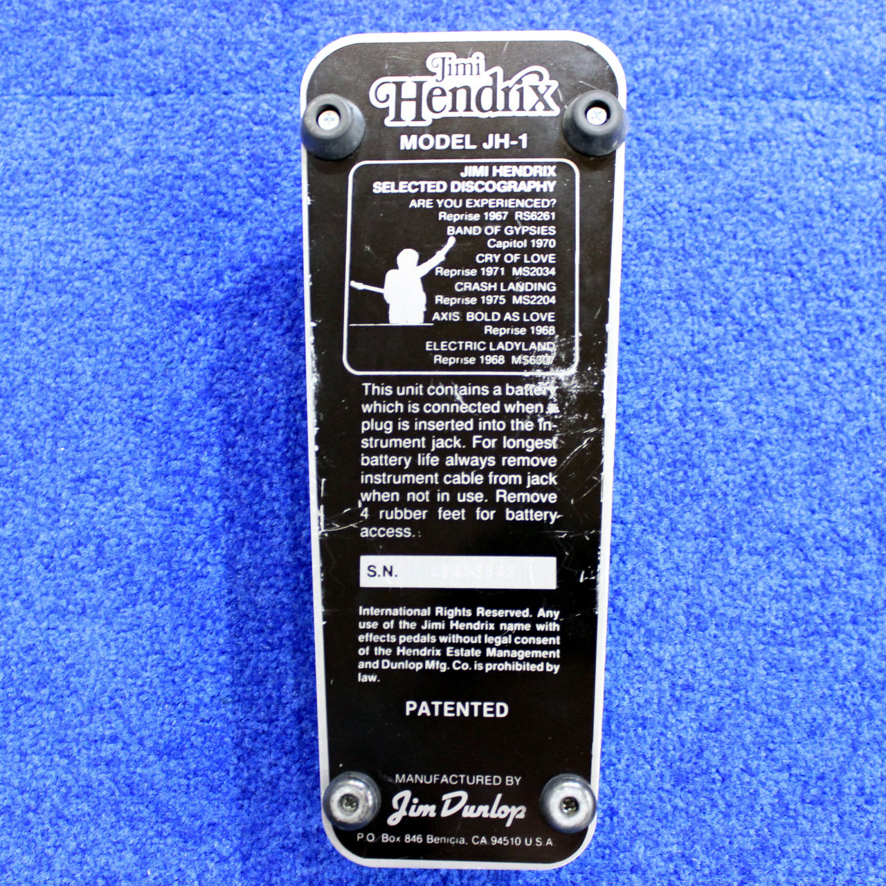 Jim Dunlop Jimi Hendrix Wah(ジムダンロップ ジミヘンドリックス ワウ