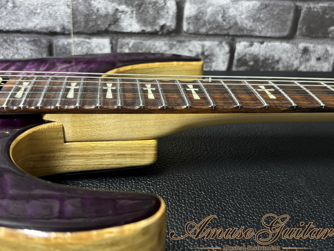 WARMOTH Neck & Body Component 24F ST Type # Purple to Clear
