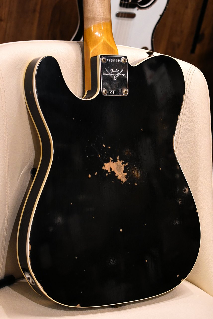 Fender Custom Shop P-90 Telecaster Thinline Relic A.Black CZ589348