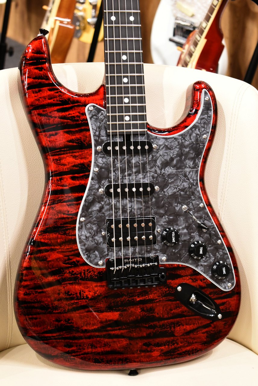 SAITO GUITARS S-622CS BEYOND Aka Oni w/Bore Up Custom #263461