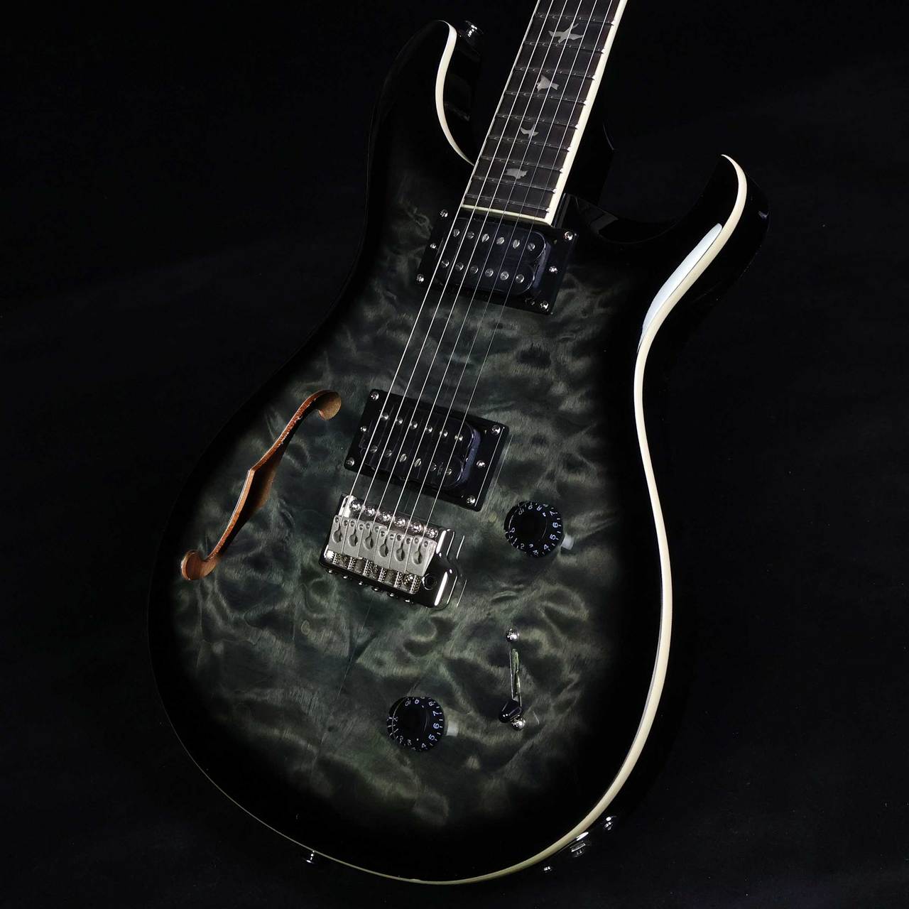 Paul Reed Smith(PRS) SE Custom22 Semi Hollow Quilt Charcoal Burst