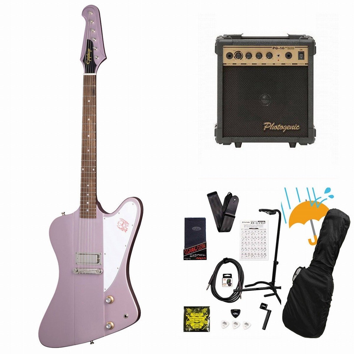エレキベースPhotogenic・PG-10アンプ・ケースセット エレキベースPhotogenic・PG-10アンプ・ケースセット