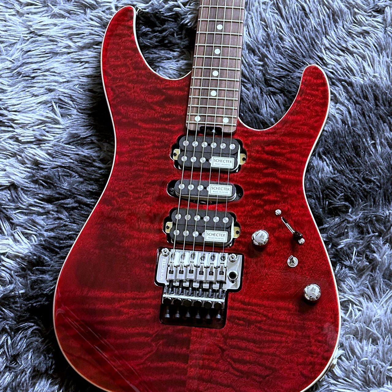 SCHECTER JAPAN NV-3-24-AL RED (See-thru Red) / Rosewood 【2025年製