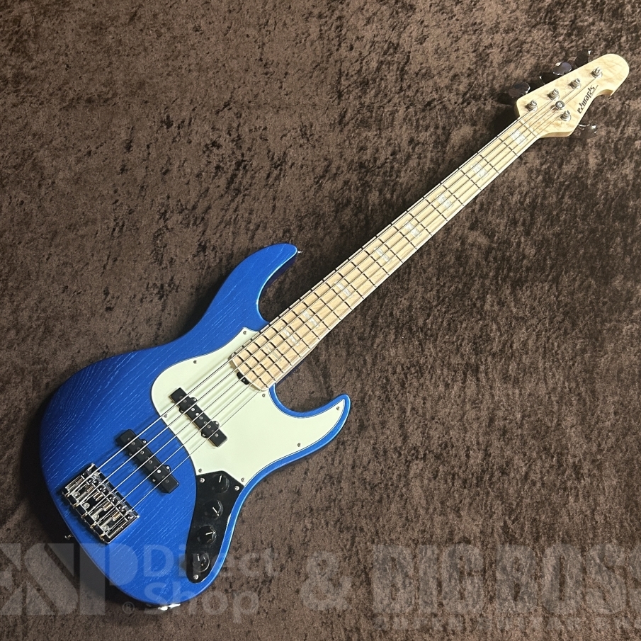 Edwards E-AMAZE-AS-5/M 5弦アクティブベース EDWARDS E-AMAZE-AS-5/M【Solid Metallic Blue】中古（中古/送料無料