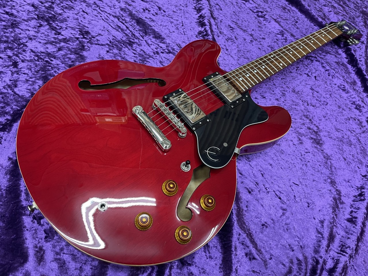 ギブソンEpiphone DOT ES-335 NAセミアコースティックギター - ギター