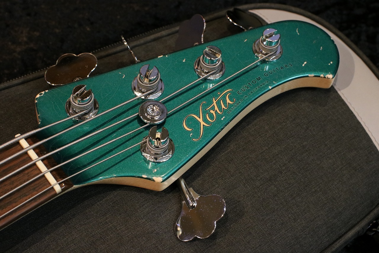 ベース Xotic XJ-1T 5st Sherwood Green lic Xotic エキゾチック XJ-1T 5ST Black over Sherwood Green Heavy Aged