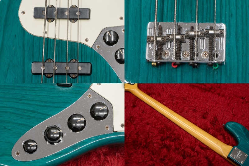 Fender American Deluxe Jazz Bass 4st Teal Green Trans 1999 4.130kg