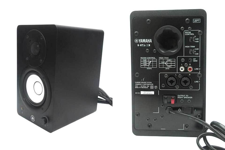 YAMAHA HS3 パワードスタジオモニター 26W×2台セット ヤマハ ペア