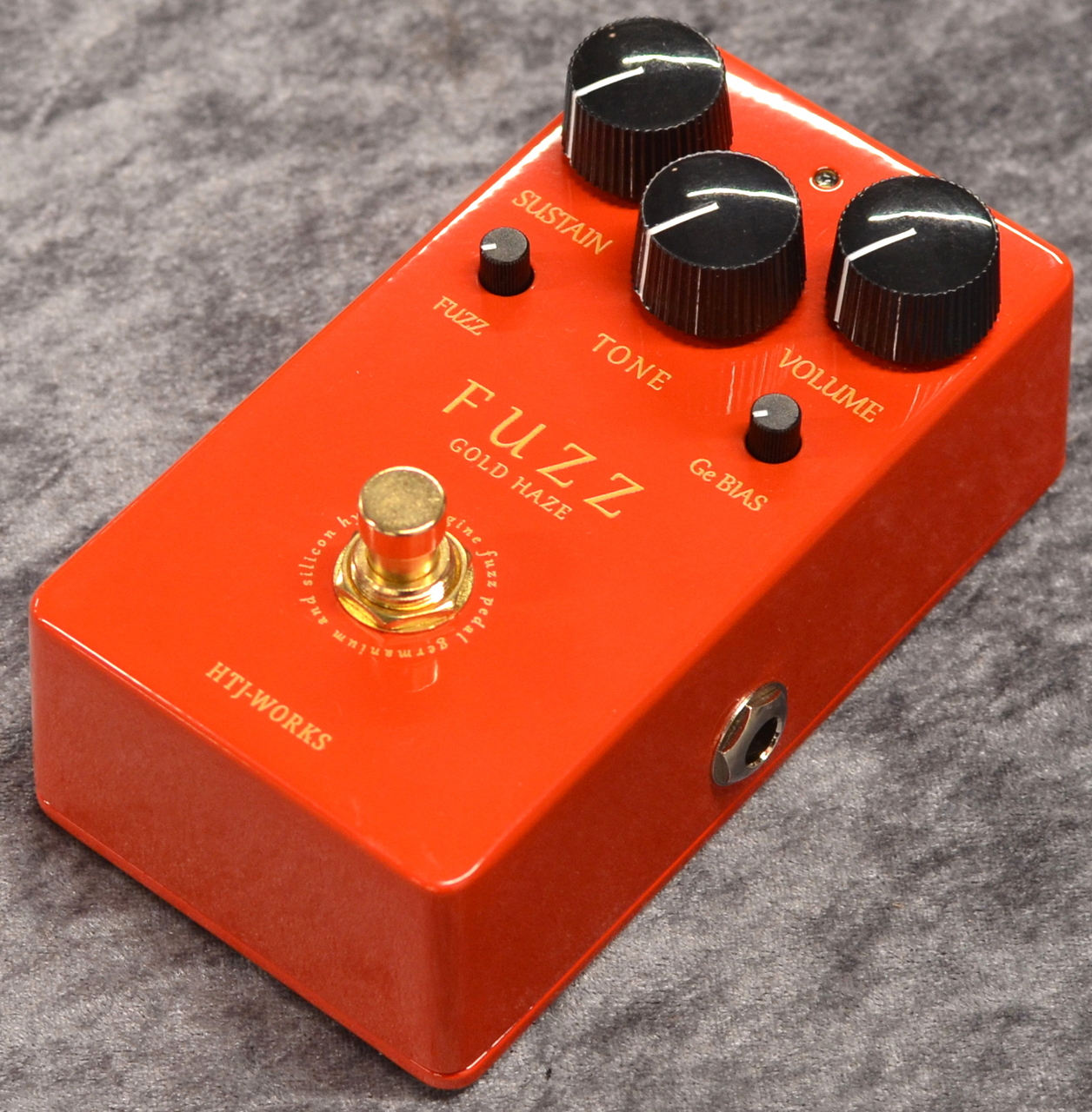 HTJ-WORKS GOLD HAZE FUZZ -Gelmanium & Silicon engine ～Solid Red