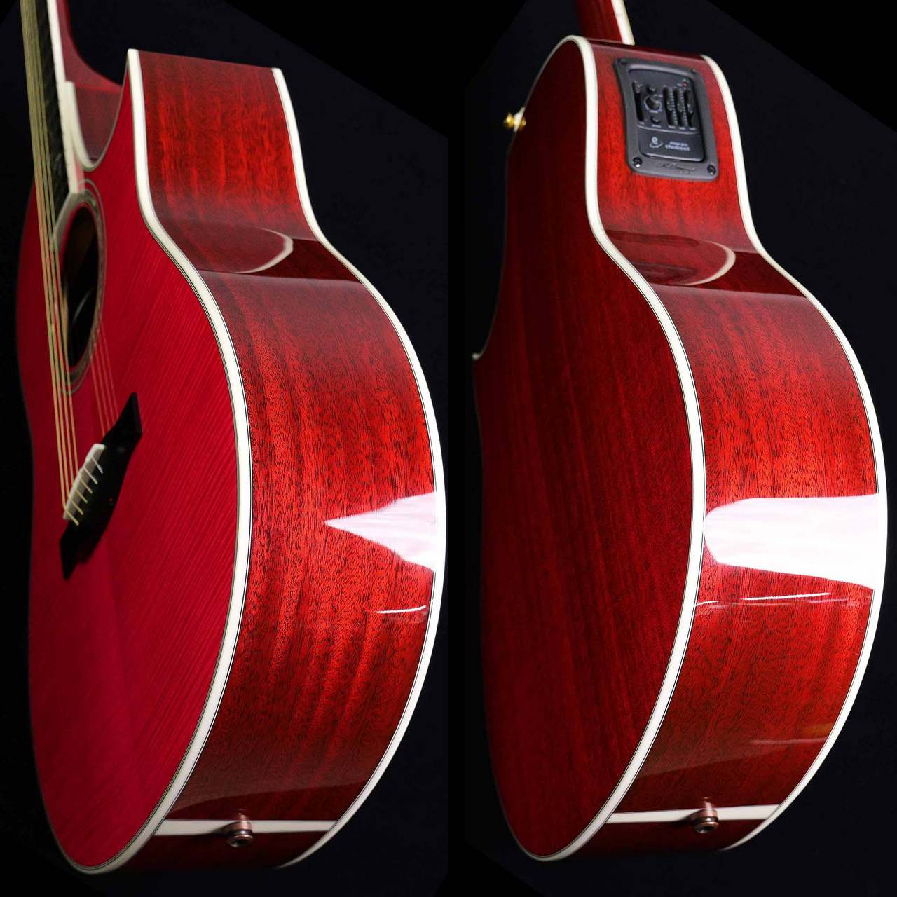 Morris TC-16 Custom See-through Pink エレアコギター 【中古】（中古