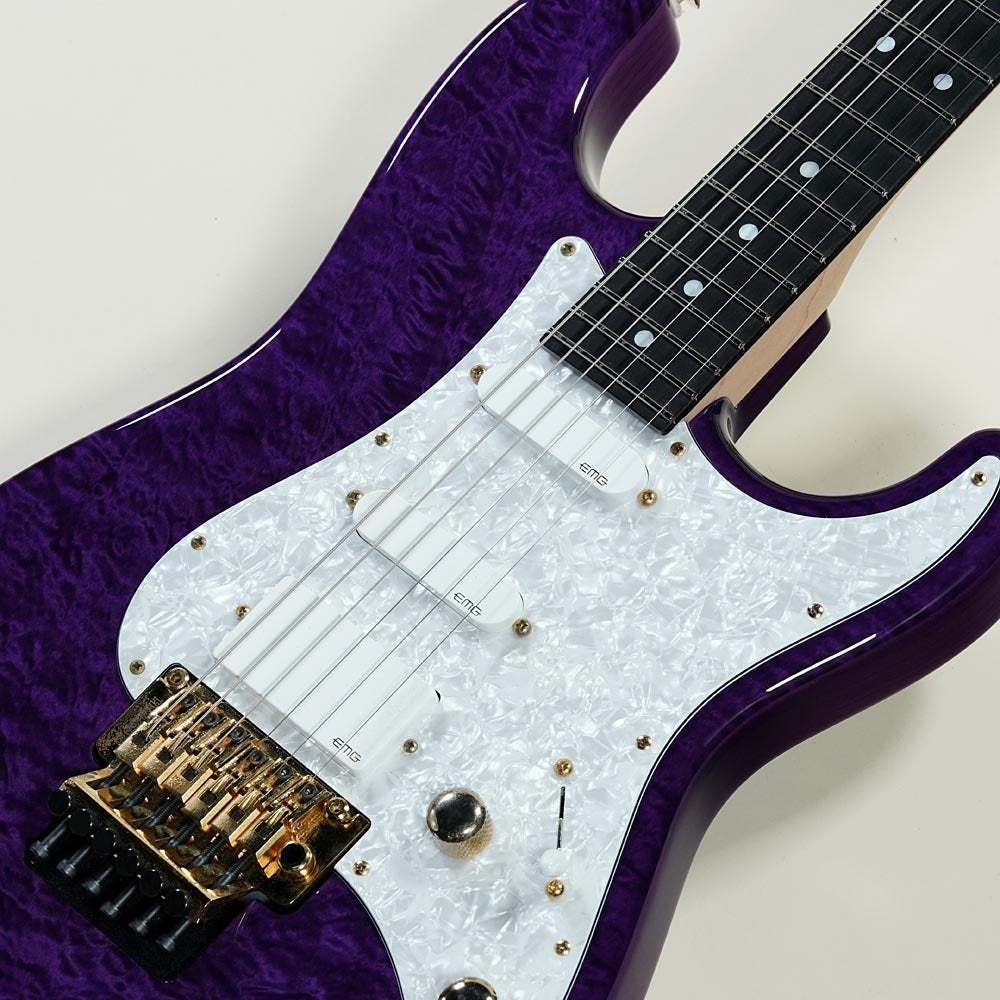 Suhr ST Custom Classic S Quilt Maple Top / Swamp Ash Back Trans
